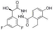 (alphaR)-3,5-Difluoro-alpha-hydroxybenzeneacetic acid 2-(2-ethyl-4-hydroxy-3-methylbenzoyl)hydrazide Structure