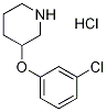 3-(3-Chlorophenoxy)piperidine hydrochloride Struktur