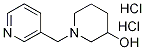 1-Pyridin-3-ylMethyl-piperidin-3-ol dihydrochloride, 98+% C11H18Cl2N2O, MW: 265.18 Structure
