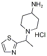 1-(1-Thiazol-2-yl-ethyl)-piperidin-4-ylaMine hydrochloride, 98+% C10H18ClN3S, MW: 247.79 Struktur