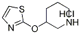 3-(Thiazol-2-yloxy)-piperidine hydrochloride, 98+% C8H13ClN2OS, MW: 220.72 Struktur