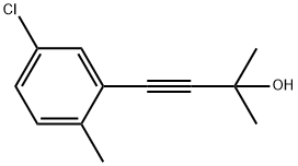 4-(5-Chloro-2-Methylphenyl)-2-Methylbut-3-yn-2-ol Struktur