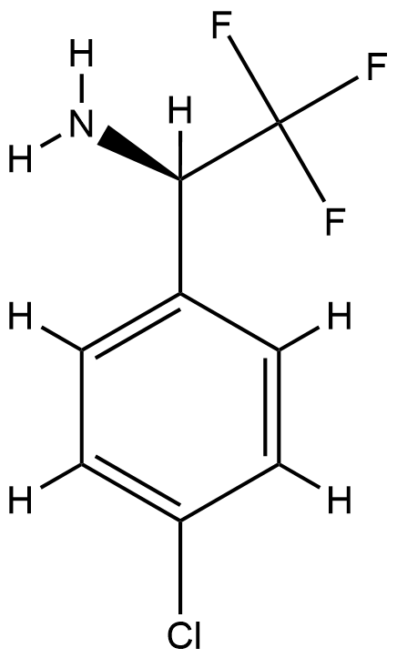 (R)-1-(4-Chlorophenyl)-2,2,2-trifluoroethanamine Struktur