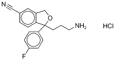 racDidemethyl Citalopram-d6 Hydrochloride Struktur
