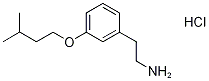 {2-[3-(3-メチルブトキシ)フェニル]エチル}アミン塩酸塩 化學(xué)構(gòu)造式