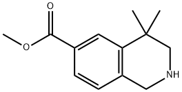 Methyl 4,4-diMethyl-1,2,3,4-tetrahydroisoquinoline-6-carboxylate Struktur