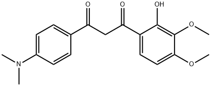 1-[4-(DiMethylaMino)phenyl]-3-(2-hydroxy-3,4-diMethoxyphenyl)-1,3-propanedione 結(jié)構(gòu)式