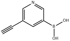 5-ethynylpyridin-3-ylboronic acid Struktur