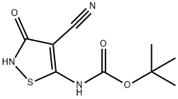 Tert-Butyl4-cyano-3-hydroxyisothiazol-5-ylcarbamate Struktur