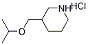 3-(Isopropoxymethyl)piperidine hydrochloride Struktur