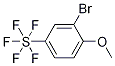 1-Methoxy-2-bromo-4-(pentafluorosulfanyl)benzene Struktur