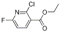 3-Pyridinecarboxylic acid, 2-chloro-6-fluoro-, ethyl ester Struktur