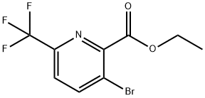 Ethyl 3-bromo-6-(trifluoromethyl)pyridine-2-carboxylate Struktur