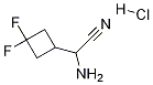 2-AMino-2-(3,3-difluoro-cyclobutyl)-acetonitrile HCl Structure