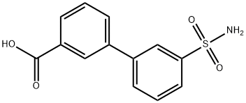 3-SulfaMoylbiphenyl-3-carboxylic acid Struktur