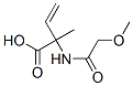 3-Butenoic  acid,  2-[(methoxyacetyl)amino]-2-methyl-  (9CI) Struktur