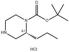 (R)-1-BOC-2-丙基哌嗪鹽酸鹽, 1217449-00-7, 結(jié)構(gòu)式