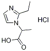 2-(2-Ethyl-imidazol-1-yl)-propionic acidhydrochloride Struktur