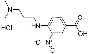 4-{[3-(Dimethylamino)propyl]amino}-3-nitrobenzoic acid hydrochloride Struktur