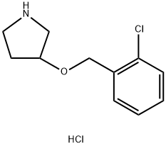 3-[(2-Chlorobenzyl)oxy]pyrrolidine hydrochloride Struktur