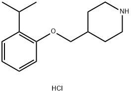 4-[(2-Isopropylphenoxy)methyl]piperidinehydrochloride Struktur