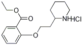 Ethyl 2-[2-(2-piperidinyl)ethoxy]benzoatehydrochloride Struktur