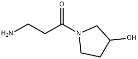 3-aMino-1-(3-hydroxy-1-pyrrolidinyl)-1-Propanone Struktur