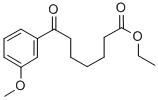 ETHYL 7-(3-METHOXYPHENYL)-7-OXOHEPTANOATE Struktur