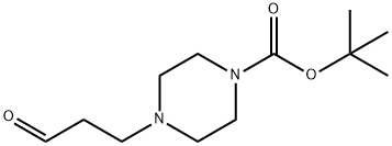 tert-butyl 4-(3-oxopropyl)piperazine-1-carboxylate Struktur