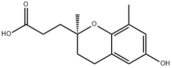 2,5,7,8-Tetramethyl-6-hydroxychroman-2-propanoic acid Struktur