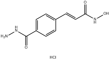 (E)-3-(4-(hydrazinecarbonyl)phenyl)-N-hydroxyacrylaMide hydrochloride Struktur