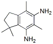1,1,4,6-Tetramethyl-5,7-diaminoindan Struktur
