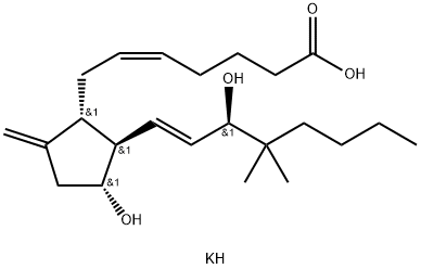 9-DEOXY-9-METHYLENE-16,16-DIMETHYL PROSTAGLANDIN E2 (POTASSIUM SALT), 122576-55-0, 結(jié)構(gòu)式