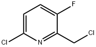 Pyridine, 6-chloro-2-(chloromethyl)-3-fluoro- Struktur