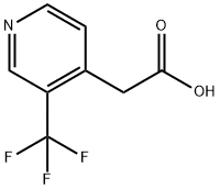 3-(Trifluoromethyl)pyridine-4-acetic acid Struktur