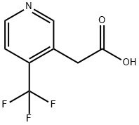 4-(Trifluoromethyl)pyridine-3-acetic acid Struktur