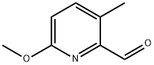 2-Pyridinecarboxaldehyde, 6-methoxy-3-methyl- (9CI) Struktur