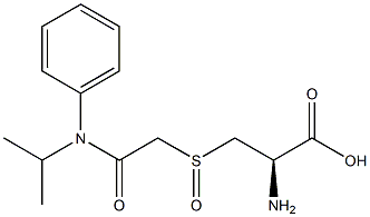 L-ALANINE, 3-[[2-[(1-METHYLETHYL)PHENYLAMINO]-2-OXOETHYL]SULFINYL]- Struktur