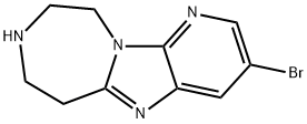 6H-Pyrido[3',2':4,5]iMidazo[1,2-d][1,4]diazepine, 3-broMo-7,8,9,10-tetrahydro- Structure