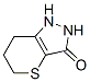 Thiopyrano[3,2-c]pyrazol-3(5H)-one,  1,2,6,7-tetrahydro- Struktur