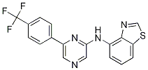 4-BenzothiazolaMine,N-[6-[4-(trifluoroMethyl)phenyl]-2-pyrazinyl]- Struktur