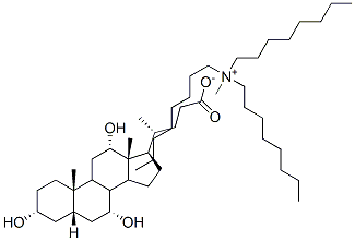 trioctylmethylammonium cholate Struktur