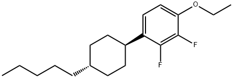 TRANS-1-ETHOXY-2,3-DIFLUORO-4-(4-PENTYL-CYCLOHEXYL)-BENZENE Struktur
