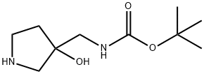 3-(Boc-aMinoMethyl)-3-hydroxypyrrolidine Struktur