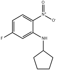 N-Cyclopentyl-5-fluoro-2-nitroaniline Struktur
