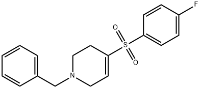 1-benzyl-4-(4-fluorophenylsulfonyl)-1,2,3,6-tetrahydropyridine Struktur