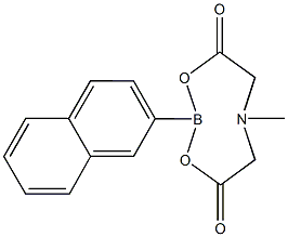 6-Methyl-2-(naphthalen-2-yl)-1,3,6,2-dioxazaborocane-4,8-dione Structure