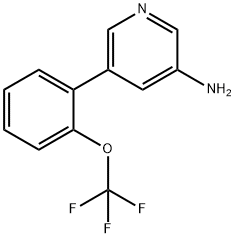 5-(2-(trifluoroMethoxy)phenyl)pyridin-3-aMine Struktur