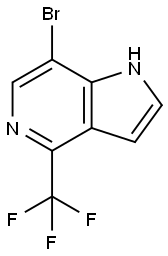 7-溴-4-(三氟甲基)-1H-吡咯并[3,2-C]吡啶, 1260382-99-7, 結(jié)構(gòu)式