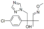 2-(4-Chlorophenyl)-4-methoxyimino-3,3-dimethyl-1-(1,2,4-triazol-1-yl)butan-2-ol Struktur